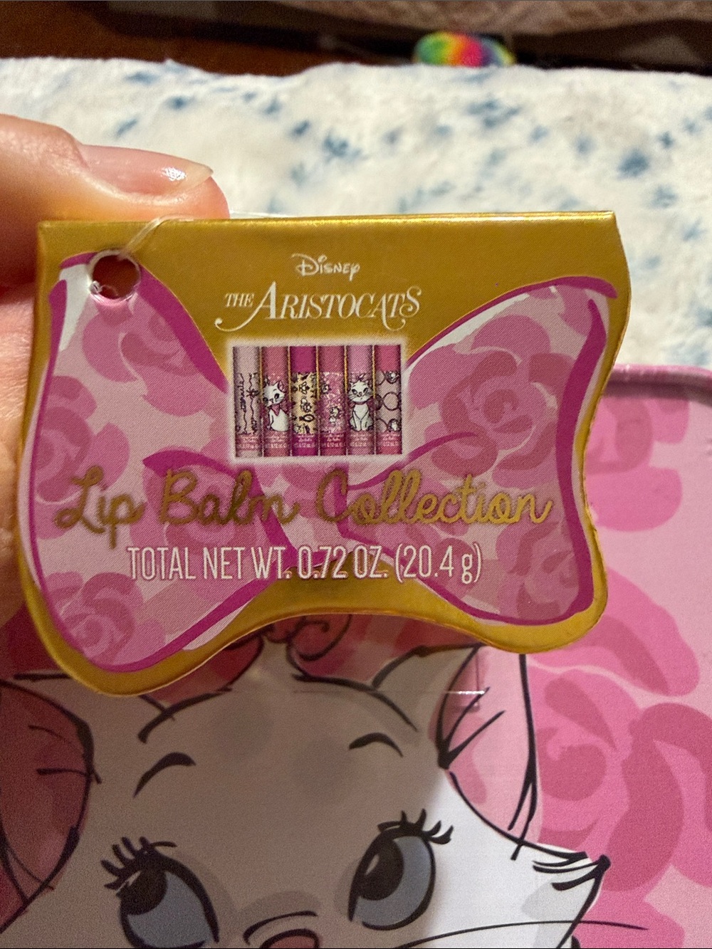 Pink Lip Balm Tin Set with Six Decorative Balms - Picture 3 of 6